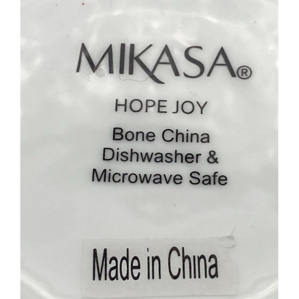 Mikasa Hope Joy Soup Cereal Serving Bowl Poinsettia Christmas Bone China Mikasa - Picture 4 of 4